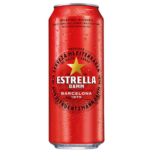 Пиво Estrella Damm Barcelona з/б 0,5 л 17242 фото